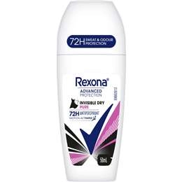 Rexona Roll On Deodorant Invisible Dry Pure 50ml