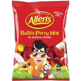 Allen's Retro Party Mix Lollies Bag  190g