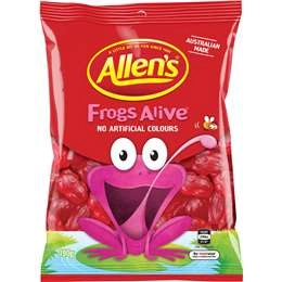 Allen's Frogs Alive Lollies Bag  190g