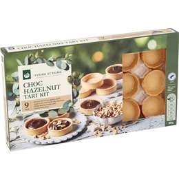 Woolworths Choc Hazelnut Tart Kit  9 Pack