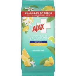 Ajax Disinfectant Cleaning Wipes Sparkling Citrus & Pineapple 110 Pack