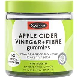 Swisse Apple Cider Vinegar & Fibre Gummies 45 Pack