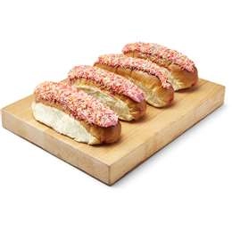 Woolworths Iced Rainbow Sprinkle Finger Buns 4 Pack