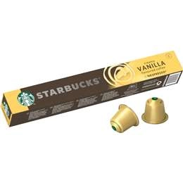 Starbucks By Nespresso Creamy Vanilla Flavoured Coffee Pods Capsules 10 Pack