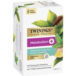 Twinings Live Well Metabolism+ Flavoured Infusions 20 Pack