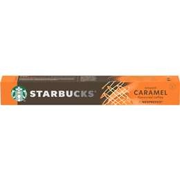 Starbucks By Nespresso Smooth Caramel Flavoured Coffee Pods Capsules 10 Pack