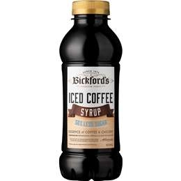 Bickford's Iced Coffee Syrup 50% Less Sugar 500ml