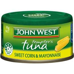 John West Sweet Corn & Mayonnaise Tuna Tempters 95g