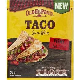 Old El Paso Taco Spice Mix Fiery Hot 35g