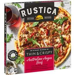 Mccain Rustica Thin & Crispy Australian Angus Beef Pizza 370g