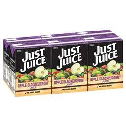 Just Juice Apple & Blackcurrant Juice 6x200ml