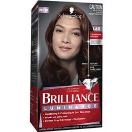 Schwarzkopf Brilliance Permanent Hair Colour L68 Cinnamon Brown Each