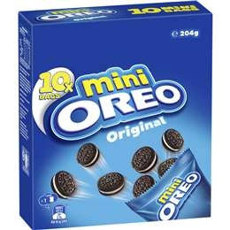 Oreo Mini Original Cookies Multipack 10 Pack Pac-man Box 204g