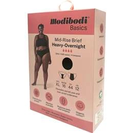 Modibodi Mid Rise Period Underwear Heavy - Overnight Size 16 Each