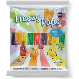 Gerard Family Foods Freezy Pops  70ml X 24 Pack