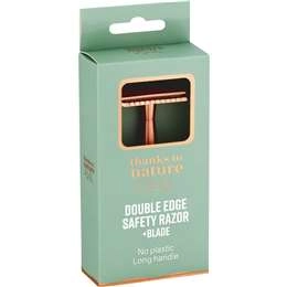 Thanks To Nature Double Edge Safety Razor & Blade Each