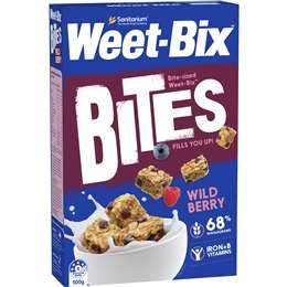 Weet - Bix Bites Wild Berry Breakfast Cereal 500g