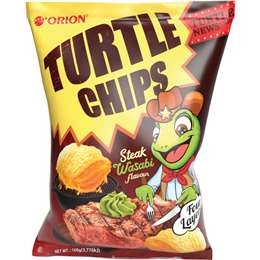 Orion Turtle Chips Steak Wasabi 160g