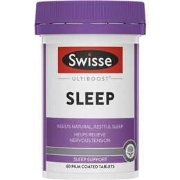 Swisse Ultiboost Sleep Tablets For Natural And Restful Sleep 60 Pack