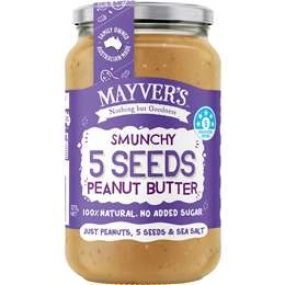 Mayver's Smunchy 5 Seeds Peanut Butter  375g