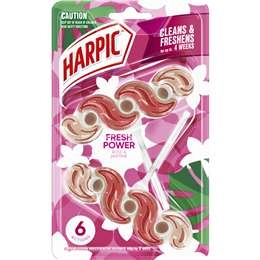 Harpic Rim Block Toilet Cleaner Fresh Power Rose & Jasmine 2 Pack