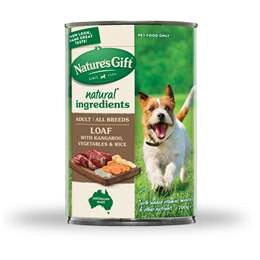 Nature's Gift Adult Wet Dog Food Loaf With Kangaroo & Vegetable 700g