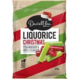 Darrell Lea Christmas Liquorice Straberry & Apple Flavour 275g