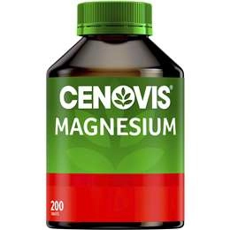 Cenovis Magnesium Tablets Muscle Health Supplement 200 Pack