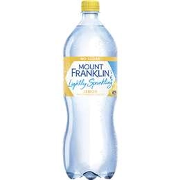 Mount Franklin Lightly Sparkling Water Lemon Bottle 1.25l