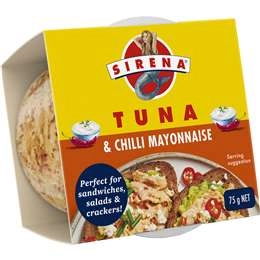 Sirena Snacking Tuna Chilli & Mayonnaise 75g