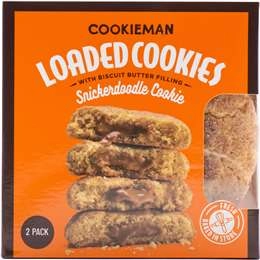 Cookieman Loaded Snickerdoodle Loaded Cookies 2 Pack