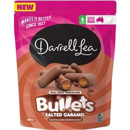 Darrell Lea Salted Caramel Bullets  200g