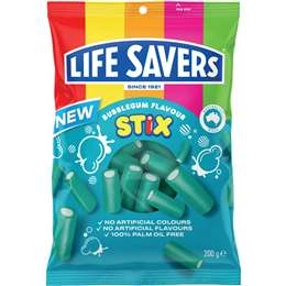 Lifesavers Bubblegum Flavour Stix 200g