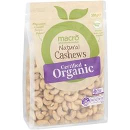 Macro Organic Cashews Nuts  500g