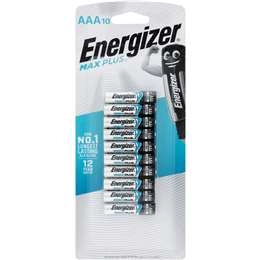 Energizer Max Plus High Performance Aaa Alkaline Batteries 10 Pack