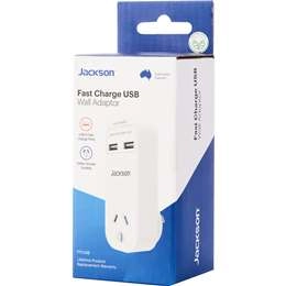 Jackson 2 Outlet Usb Charger With Mains Outlet Each