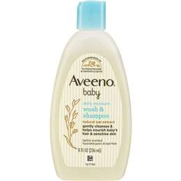 Aveeno Baby Daily Moisture Light Scent Sensitive Wash & Shampoo 236ml