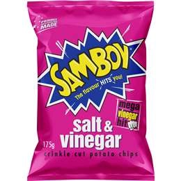 Samboy Share Pack Salt & Vinegar 175g