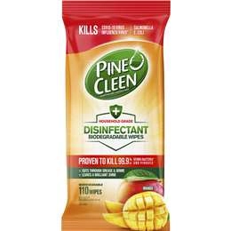 Pine O Cleen Disinfectant Wipes Mango  110 Pack