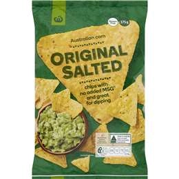 Woolworths Original Salted Corn Chips 175g