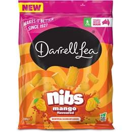 Darrell Lea Nibs Mango Flavoured 200g