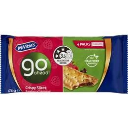 Mcvities Go Ahead Crispy Slices Raspberry 174g