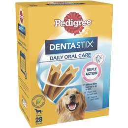 Pedigree Dentastix Large Dental Dog Treats Daily Oral Care Chews 28 Pack