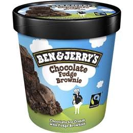 Ben & Jerry's Ice Cream Tub Chocolate Fudge Brownie 458ml