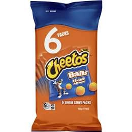 Cheetos Cheese & Bacon Balls Multipack Snacks 6 Pack