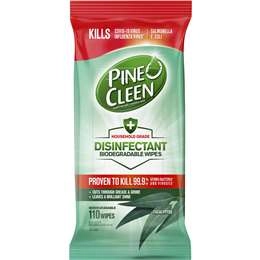 Pine O Cleen Disinfectant Wipes Eucalyptus  110 Pack