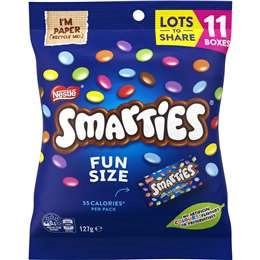 Smarties Milk Chocolate 11 Mini Boxes Share Pack 127g