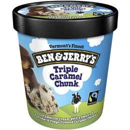 Ben & Jerry's Ice Cream Triple Caramel Chunk  458ml