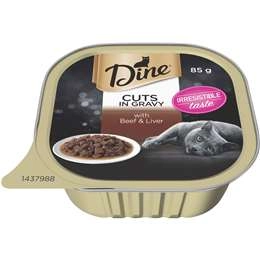 Dine Beef & Liver In Gravy Wet Cat Food 85g