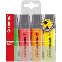 Stabilo Boss Highlighters  4 Pack